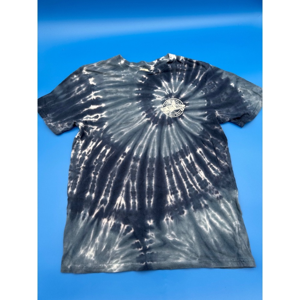 Vans Off The Wall T-Shirt Medium Tie Dye Short Sleeve Skateboarding Graphic-soft